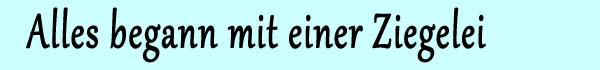 Alles begann