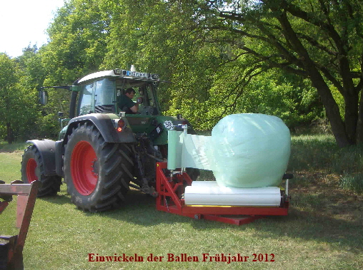 Silageballen wickeln 